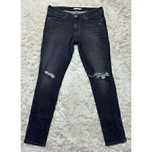 Women’s Charcoal Distressed Levi’s 711 Skinny Jeans Size 31